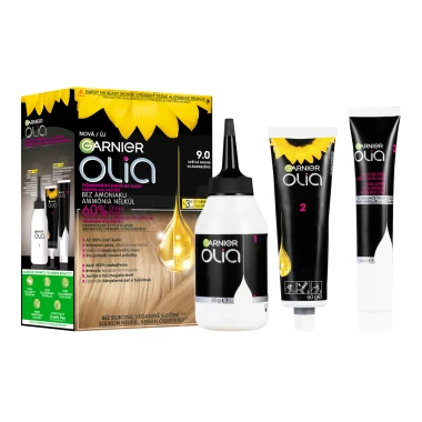 Garnier Olia permanentní barva na vlasy 9.0 Světlá blond, 60+60+54ml