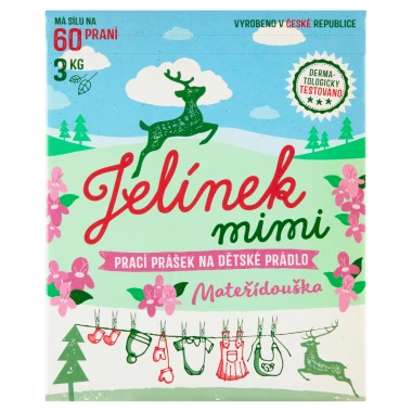 Jelínek Mimi Prací prášek na dětské prádlo mateřídouška 60 PD