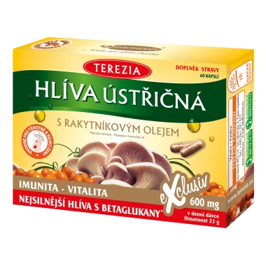 TEREZIA Hlíva s rakytníkovým olejem 60 kapslí