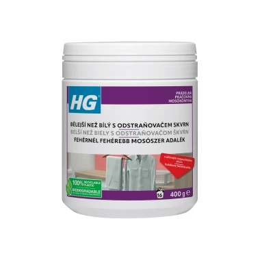 HG bělejší než bílý - bělicí prostředek s odstraňovačem skvrn 400 ml