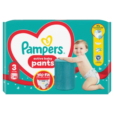 Pampers Active Baby Pants, vel. 3, 40 ks