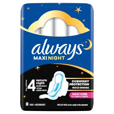 Always Classic Night Hygienické vložky s křidélky, velikost 3, 8 ks