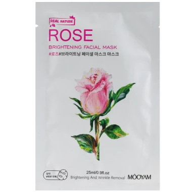 Mooyam pleťová maska Rose Brightening 25 ml