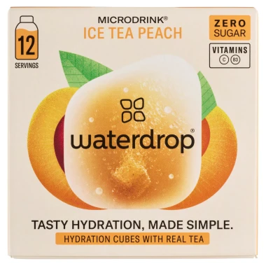 Waterdrop Microdrink černý čaj, broskev příchuť 25,2g
