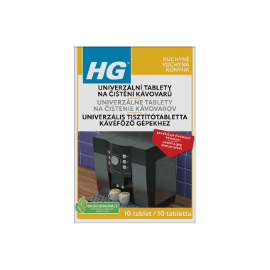 HG Univerzální tablety na čištění kávovarů 10 ks