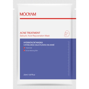 Mooyam hydratační pleťová maska s kyselinou salicylovou proti akné 25 ml