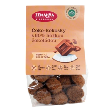 Biopekárna Zemanka BIO čoko-kokosky s kakaem 100 g