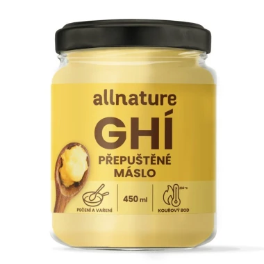 Allnature GHÍ přepuštěné máslo 450 ml