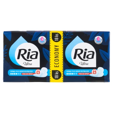 Ria Ultra Normal Plus Odour Neutraliser Hygienické vložky s křidélky 18 ks