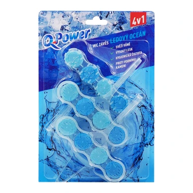 Q-Power Tuhý WC závěs Ledový oceán 3 ks