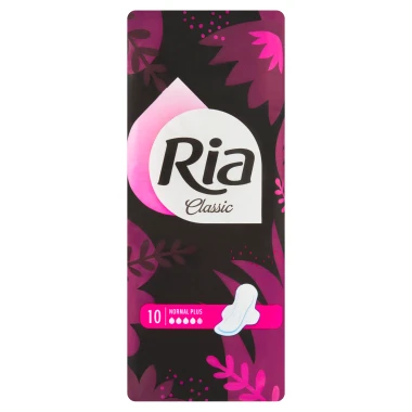 Ria Classic Normal Plus Menstruační vložky s křidélky 10 ks