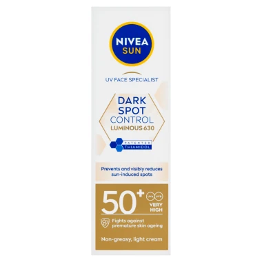 Nivea Sun Luminous630 Pleťový krém na opalování OF 50+ 40 ml