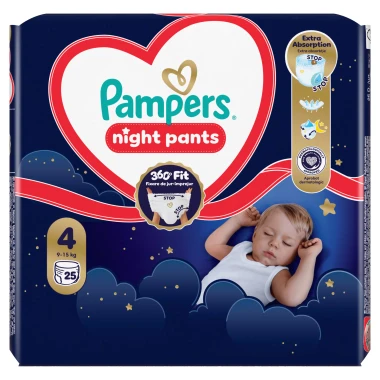 Pampers Pants Night, vel. 4, 25 ks