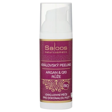 Saloos BIO královský peeling argan & Q10 - růže 50 ml