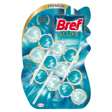 Bref DeLuxe Lovely Jasmine Tuhý WC blok 3 x 50 g