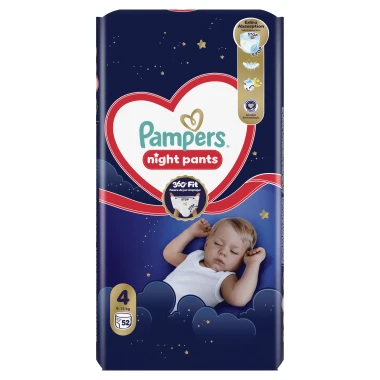 Pampers Pants Night, vel. 4, 52 ks