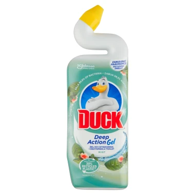 Duck Deep Action Gel Mint čisticí a dezinfekční přípravek na WC mísu 750 ml
