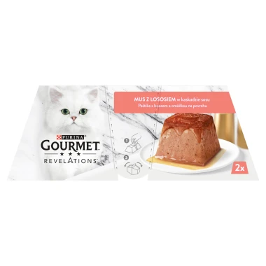 Gourmet Revelations pro kočky losos paštika v omáčce 2 x 57g