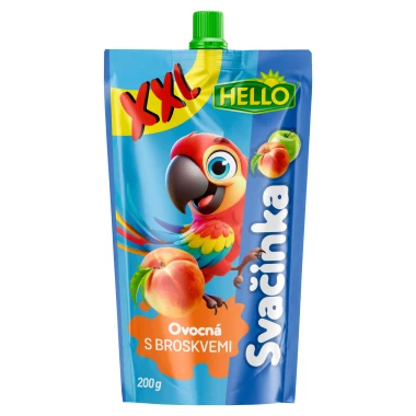 Hello Ovocná svačinka s broskvemi 200 g
