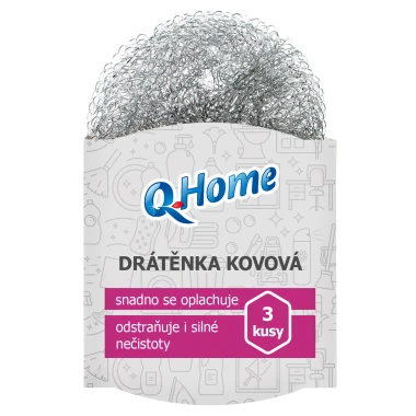 Q-Home Drátěnka kovová 3 ks