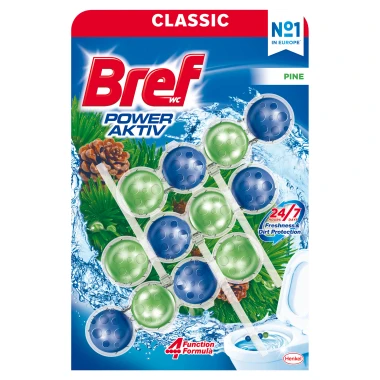 Bref Power Aktiv Pine Tuhý WC blok 3 x 50 g