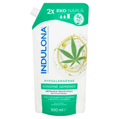 Indulona Konopné semínko hypoalergenní pečující tekuté mýdlo 500 ml