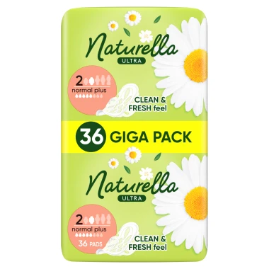 Naturella Ultra Normal Plus Hygienické vložky s křidélky, velikost 2, 36 ks