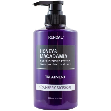 KUNDAL Honey & Macadamia Premium vlasová kúra Cherry Blossom 500 ml
