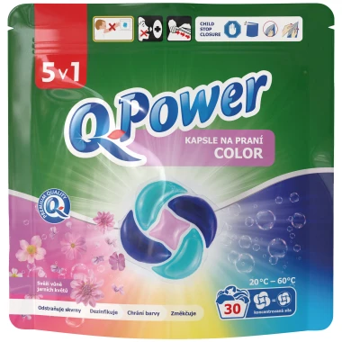 Q-Power Prací kapsle Color 5v1 30 PD