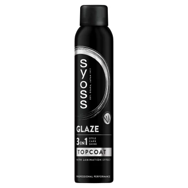 Syoss Glaze Topcoat 3v1 Lesk na vlasy 200 ml