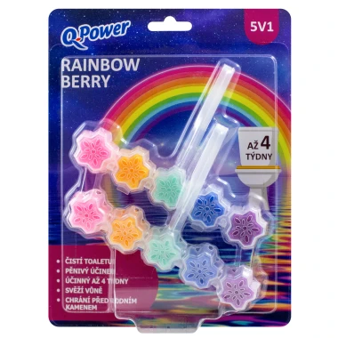 Q-Power WC blok Rainbow Berry 2 x 50 g