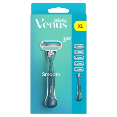 Gillette Venus Smooth Dámský Holicí Strojek s 1 Náhradními Holicími Hlavicemi