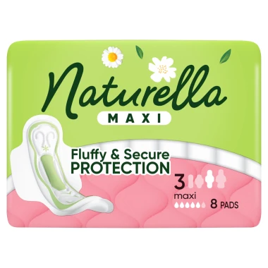 Naturella Maxi Hygienické vložky s křidélky, velikost 3, 8 ks