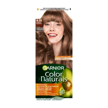 Garnier Color Naturals permanentní barva na vlasy 6.25 Světlá ledová mahagonová, 60+40+12ml