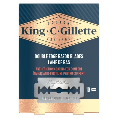 King C. Gillette Žiletky Do Holicího Strojku 10 ks