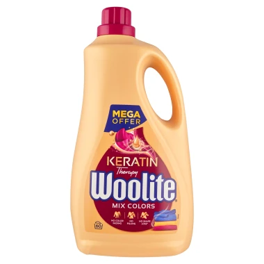 Woolite Keratin Therapy Mix Colors Prací gel na barevné prádlo 60 PD