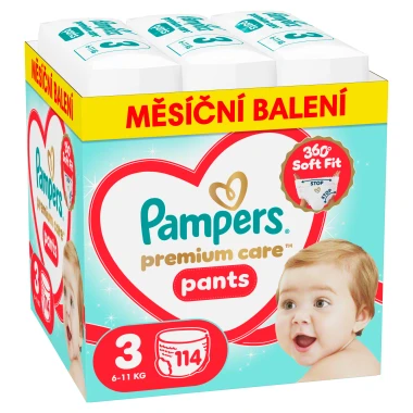 Pampers Premium Care Pants, vel. 3, 114 ks