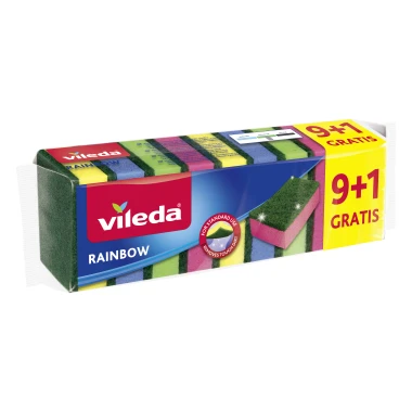 Vileda Rainbow houbičky na nádobí 9 + 1 ks
