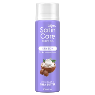 Gillette Satin Care Shea Butter Silk gel na holení 200 ml