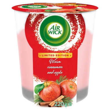 Air Wick svíčka - Jablko a skořice 220 g