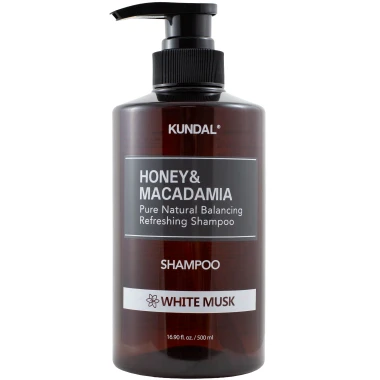 KUNDAL Honey & Macadamia Pure Natural Balancing Refreshing šampon White Musk 500 ml