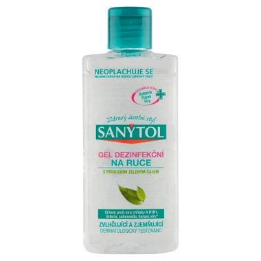 Sanytol Gel Dezinfekční na ruce s přírodním zeleným čajem 75ml