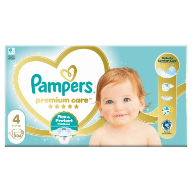 Pampers Premium Care, vel. 4, 104 ks