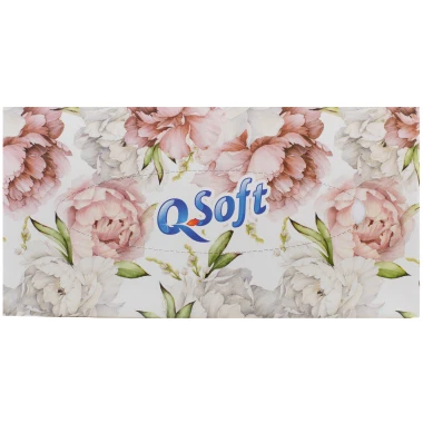 Q-Soft papírové kapesníky 3vrstvé 80 ks