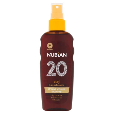 Nubian Voděodolný olej na opalování SPF 20 150 ml