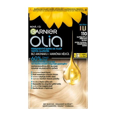Garnier Olia permanentní barva na vlasy 110 Supersvětlá přírodní blond, 60+60+54ml