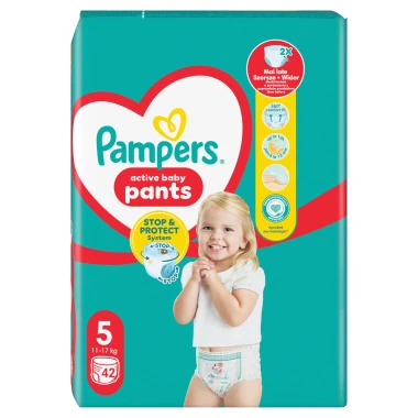 Pampers Active Baby Pants, vel. 5, 42 ks