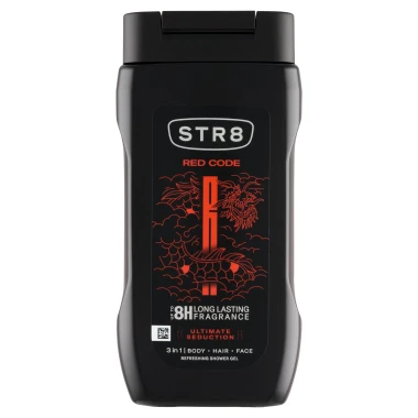 STR8 Red Code osvěžující sprchový gel 3 v 1 250 ml