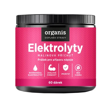 Organis Elektrolyty malina 60 dávek