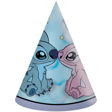 Decorata party čepičky Stitch - Angel Cute FSC 6 ks